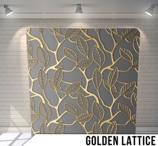 Backdrops of Golden Lattice with leafs